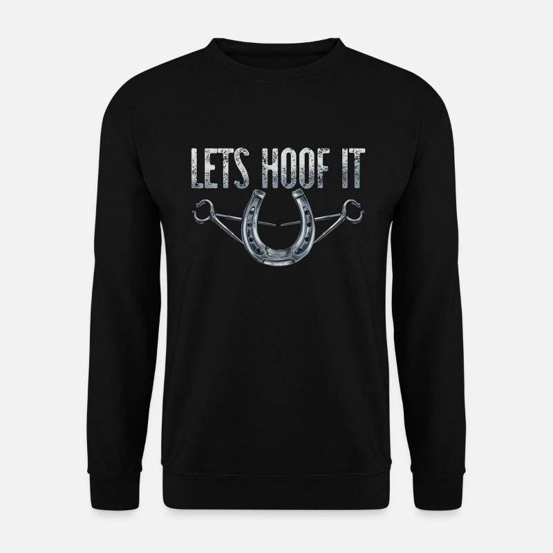Le maréchal-ferrant laisse le sabot forger des maréchaux-ferrants - Sweat-shirt Unisexe - noir