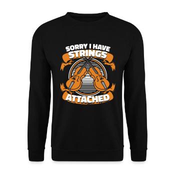 Sarcasme de violon de violon - Sweat-shirt Unisexe - noir - Devant - Alina (178cm) & Michal (187cm)