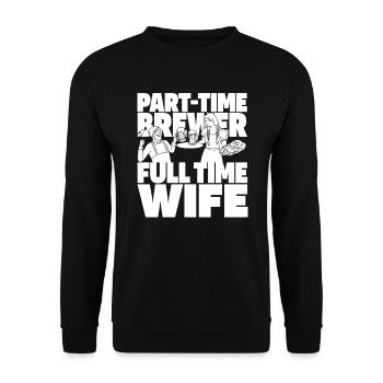 Bière artisanale Femme de bière artisanale - Sweat-shirt Unisexe - noir - Devant - Alina (178cm) & Michal (187cm)