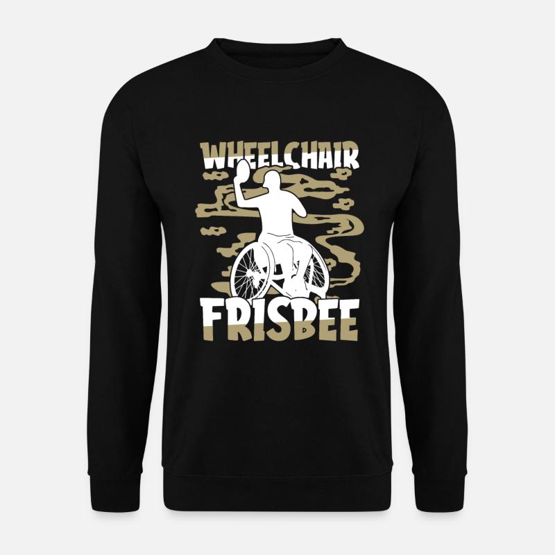 Frisbee Wheelchair - Unisex Sweatshirt - black