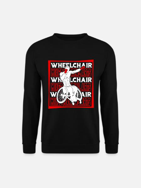 Mixed Martial Arts Rollstuhl - Unisex Pullover - Schwarz