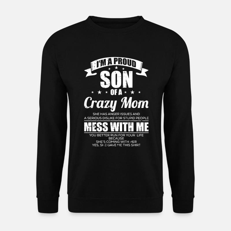 Mama Mutter Sohn - Unisex Pullover - Schwarz