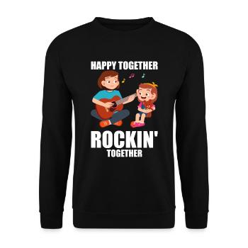 Maman Mère Guitare - Sweat-shirt Unisexe - noir - Devant - Alina (178cm) & Michal (187cm)