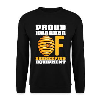 L’apiculture est fière thésaurisatrice d’abeilles mellifères - Sweat-shirt Unisexe - noir - Devant - Alina (178cm) & Michal (187cm)