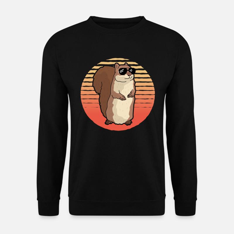 Süßes Eichhörnchen Grauhörnchen Hörnchen Geschenk - Unisex Pullover - Schwarz
