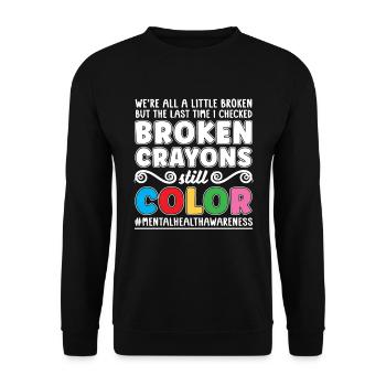 Psychologue Psychologue Lustig - Sweat-shirt Unisexe - noir - Devant - Alina (178cm) & Michal (187cm)