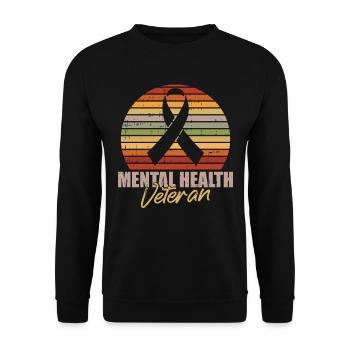 Psychology Psychologist Loop - Unisex Sweatshirt - black - Front - Alina (178cm) & Michal (187cm)