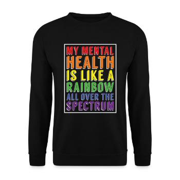 Psychology Psychologist Bunt - Unisex Sweatshirt - black - Front - Alina (178cm) & Michal (187cm)