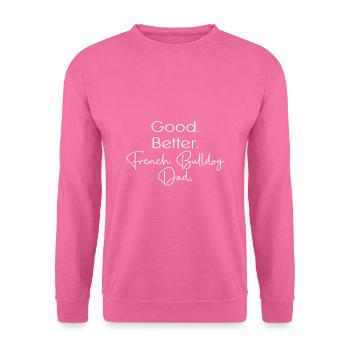 Français Bulldog - Sweat-shirt Unisexe - rose - Devant