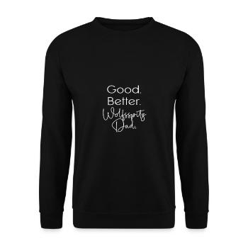 Keeshond - Unisex Sweatshirt - black - Front - Alina (178cm) & Michal (187cm)