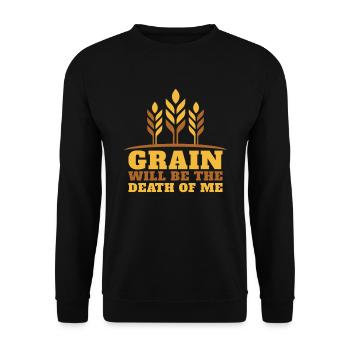 Plaisir sans gluten - Sweat-shirt Unisexe - noir - Devant - Alina (178cm) & Michal (187cm)
