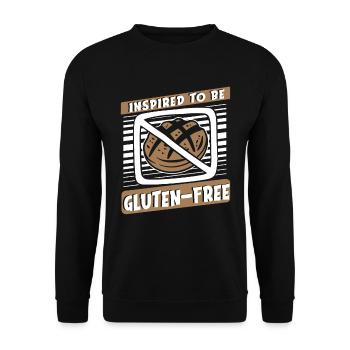 Glutenfrei - Unisex Pullover - Schwarz - Vorne - Alina (178cm) & Michal (187cm)