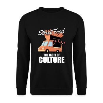 Culture de la cuisine de rue - Sweat-shirt Unisexe - noir - Devant - Alina (178cm) & Michal (187cm)