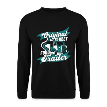 Camions de cuisine de rue - Sweat-shirt Unisexe - noir - Devant - Alina (178cm) & Michal (187cm)