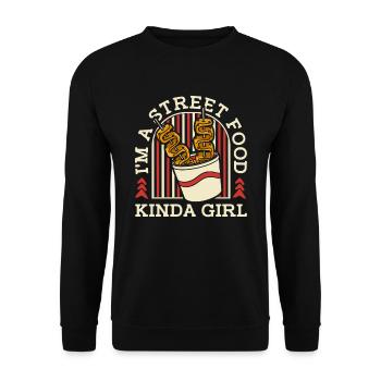 Les filles de la cuisine de rue - Sweat-shirt Unisexe - noir - Devant - Alina (178cm) & Michal (187cm)