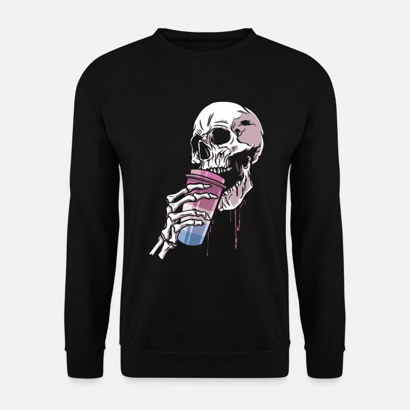 Genderfluide Skelett - Unisex Pullover - Schwarz