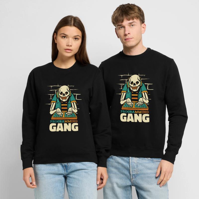 Entwickler Coder Programmierer Skelett Unisex Pullover