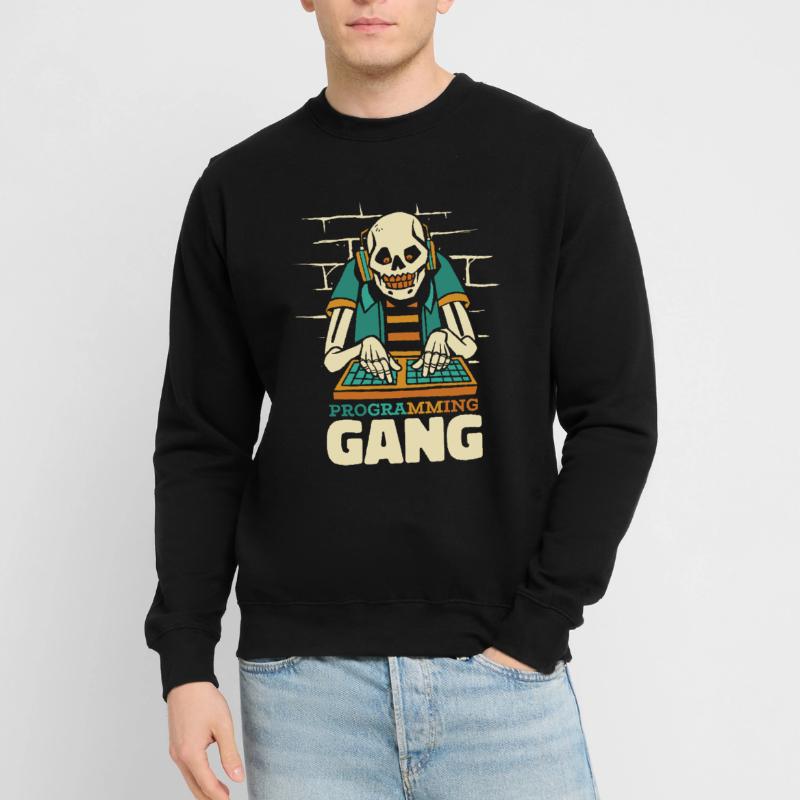 Entwickler Coder Programmierer Skelett Unisex Pullover