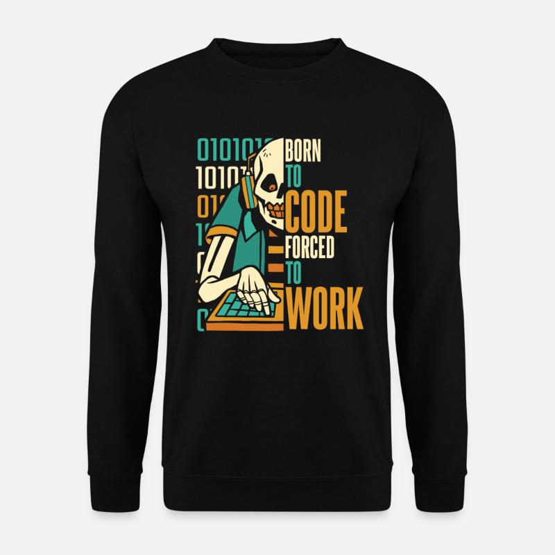 Entwickler Coder Programmierer Schädel - Unisex Pullover - Schwarz