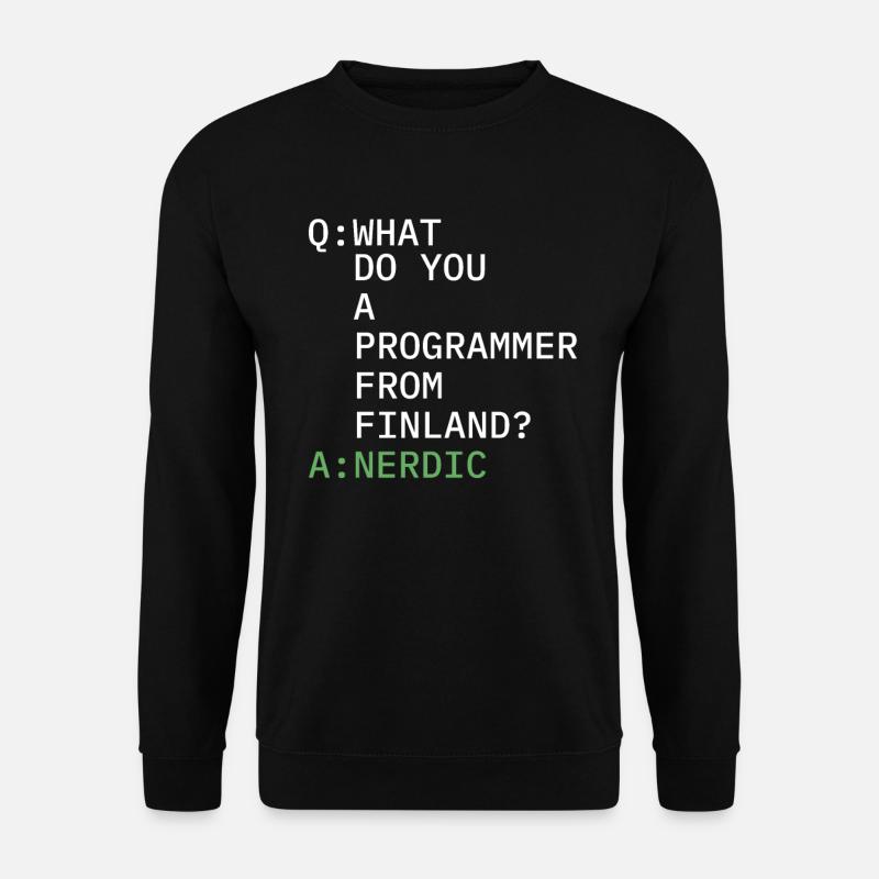 Entwickler Coder Programmierer Komisch - Unisex Pullover - Schwarz