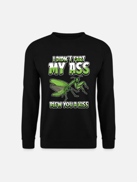 Mantis Praying Mantis Humor - Unisex Sweatshirt - black