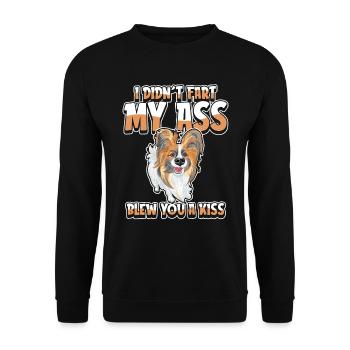 Papillon Humor - Unisex Sweatshirt - black - Front - Alina (178cm) & Michal (187cm)