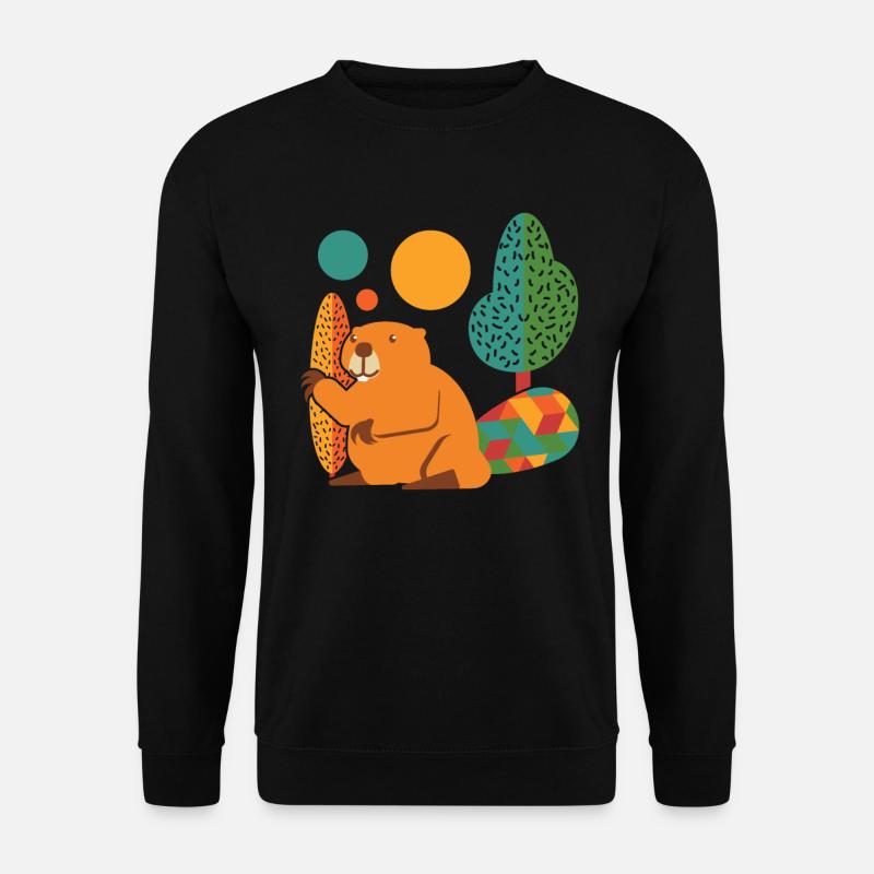 Biber Bunt - Unisex Pullover - Schwarz