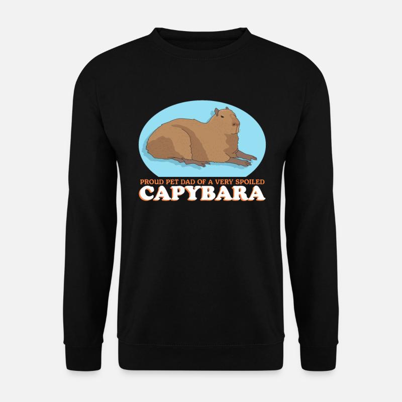 Capybara Dad Capybaras Gift - Unisex Sweatshirt - black