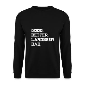 Landseer - Sweat-shirt Unisexe - noir - Devant - Alina (178cm) & Michal (187cm)