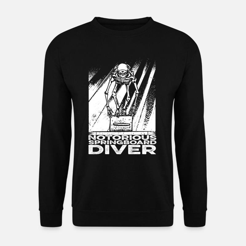 Diving Diving Skeleton - Unisex Sweatshirt - black