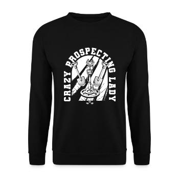 Prospectors Digging Treasure Lady - Unisex Sweatshirt - black - Front - Alina (178cm) & Michal (187cm)