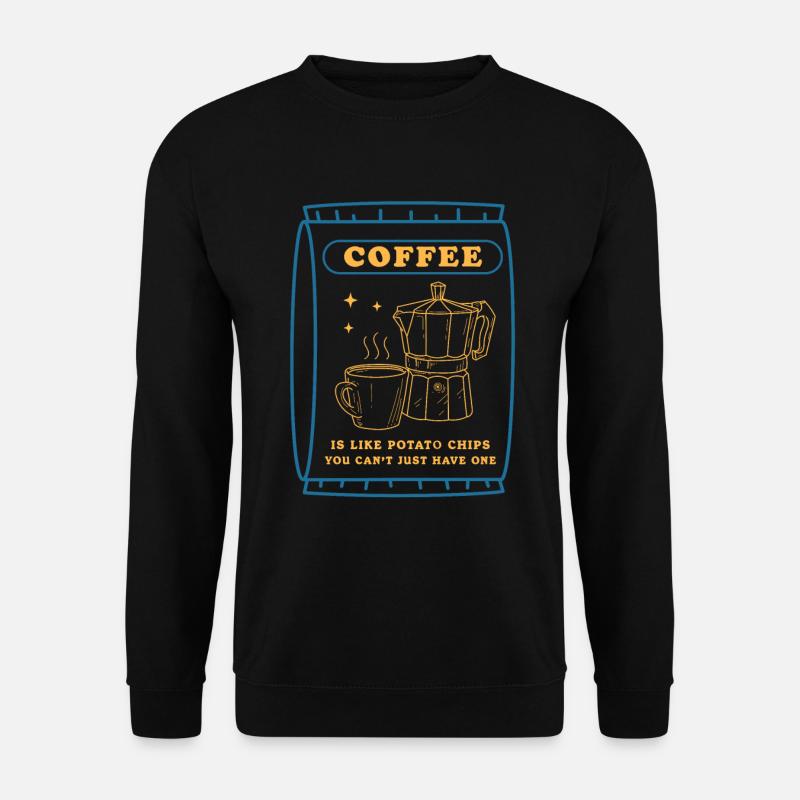 Kaffee Kaffeeliebhaber Kaffeetrinker Geschenk - Unisex Pullover - Schwarz