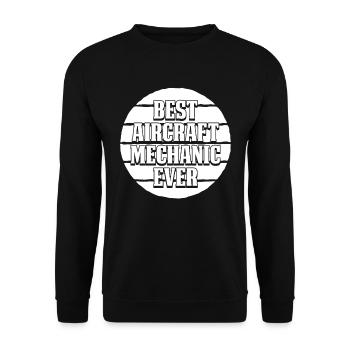 Mécanicien d’aéronefs - Sweat-shirt Unisexe - noir - Devant - Alina (178cm) & Michal (187cm)
