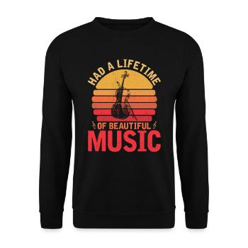 Violin Violin - Unisex Sweatshirt - black - Front - Alina (178cm) & Michal (187cm)