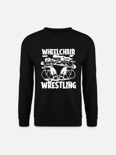 Wrestling Wrestler wheelchair - Unisex Sweatshirt - black