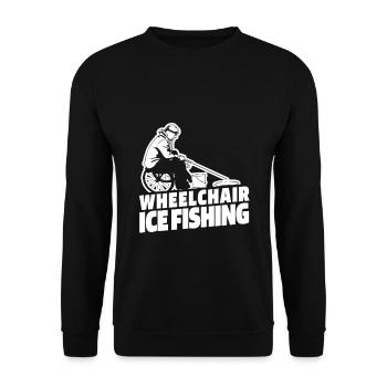 Pêche sur glace Fauteuil roulant de pêche sur glace - Sweat-shirt Unisexe - noir - Devant - Alina (178cm) & Michal (187cm)