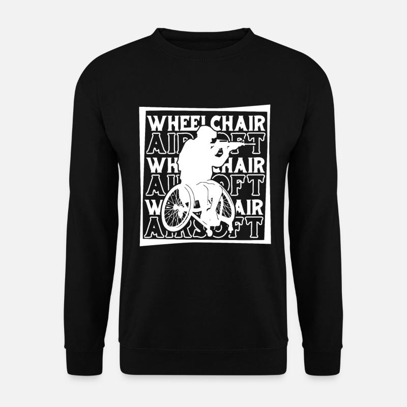 Fauteuil roulant Airsoft - Sweat-shirt Unisexe - noir