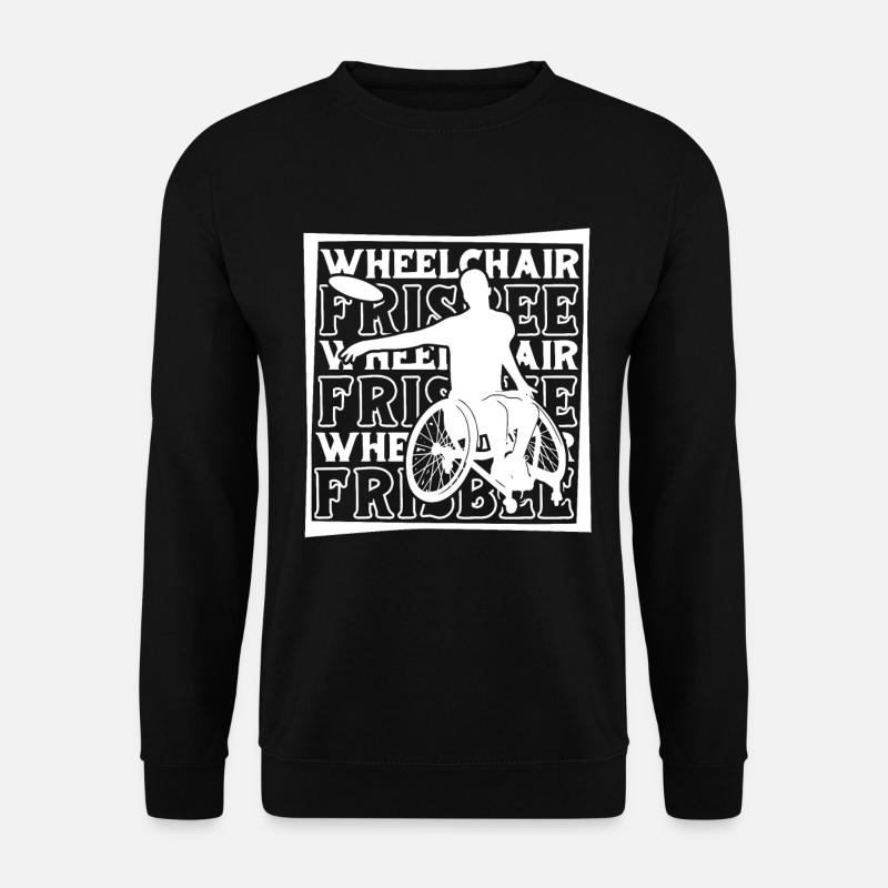Frisbee Wheelchair - Unisex Sweatshirt - black