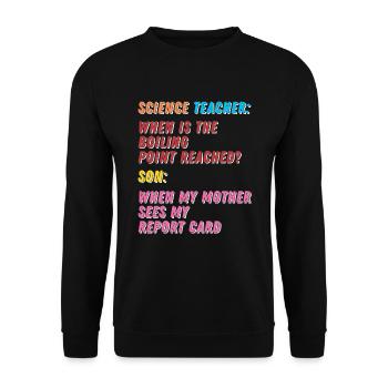 Maman Mère Humour - Sweat-shirt Unisexe - noir - Devant - Alina (178cm) & Michal (187cm)
