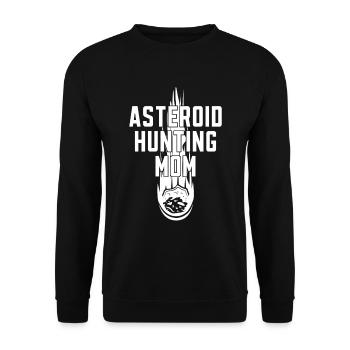 Space Space Mama Astroid Diversion - Sweat-shirt Unisexe - noir - Devant - Alina (178cm) & Michal (187cm)