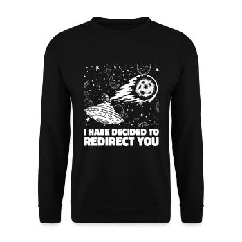 Vaisseau spatial spatial Astroïde de diversion - Sweat-shirt Unisexe - noir - Devant - Alina (178cm) & Michal (187cm)