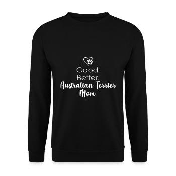 Australian Terrier - Unisex Pullover - Schwarz - Vorne - Alina (178cm) & Michal (187cm)