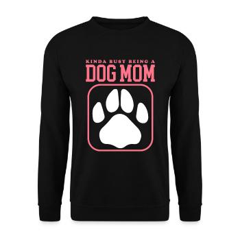 Dog Mama Mistress Dog Dog Owner Cadeau - Sweat-shirt Unisexe - noir - Devant - Alina (178cm) & Michal (187cm)