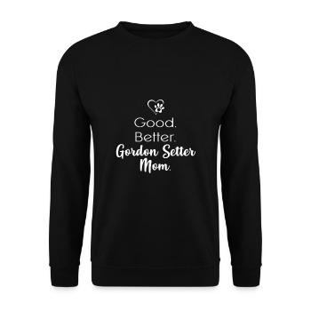 Gordon Setter - Unisex Sweatshirt - black - Front - Alina (178cm) & Michal (187cm)