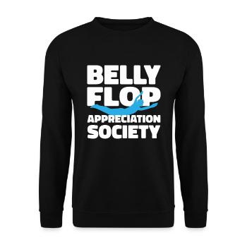 Diving Diver Belly clap - Unisex Sweatshirt - black - Front - Alina (178cm) & Michal (187cm)
