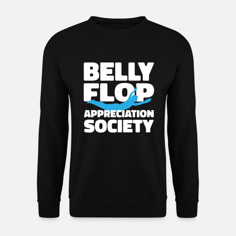 Diving Diver Belly clap - Unisex Sweatshirt - black
