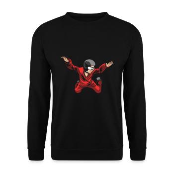 Indoor Skydiving Cool Indoor Fallschirmspringen - Unisex Sweatshirt - black - Front - Alina (178cm) & Michal (187cm)