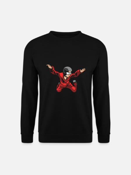 Indoor Skydiving Cool Indoor Fallschirmspringen - Unisex Pullover - Schwarz