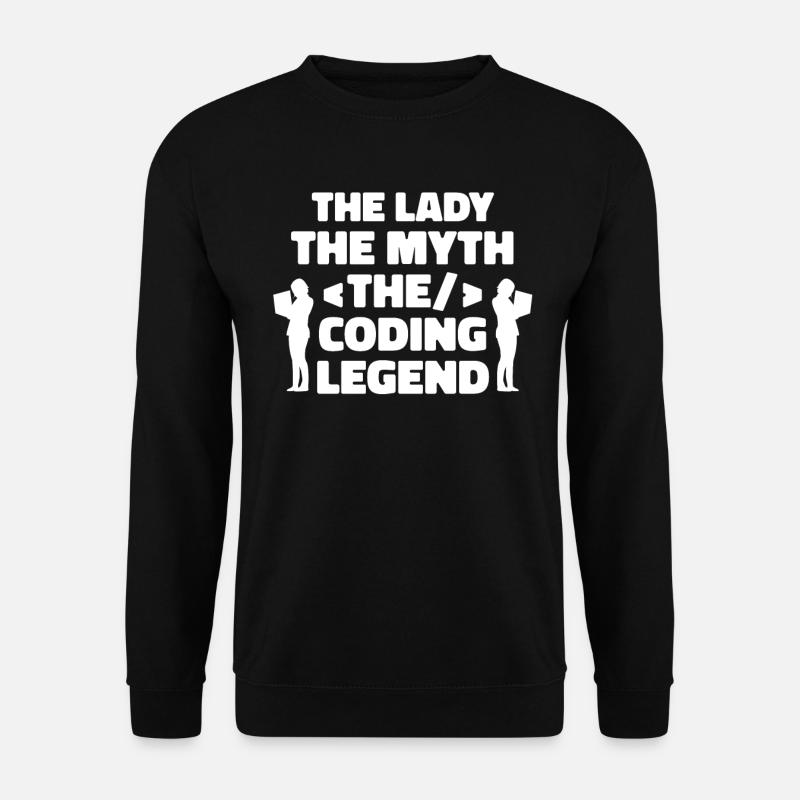 Developer Coder Programmer Lady - Unisex Sweatshirt - black