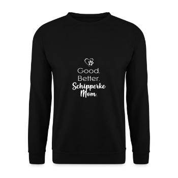Schipperke - Unisex Pullover - Schwarz - Vorne - Alina (178cm) & Michal (187cm)